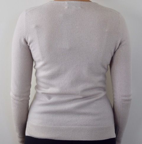yalda v neck cashmere sweater mocha 3